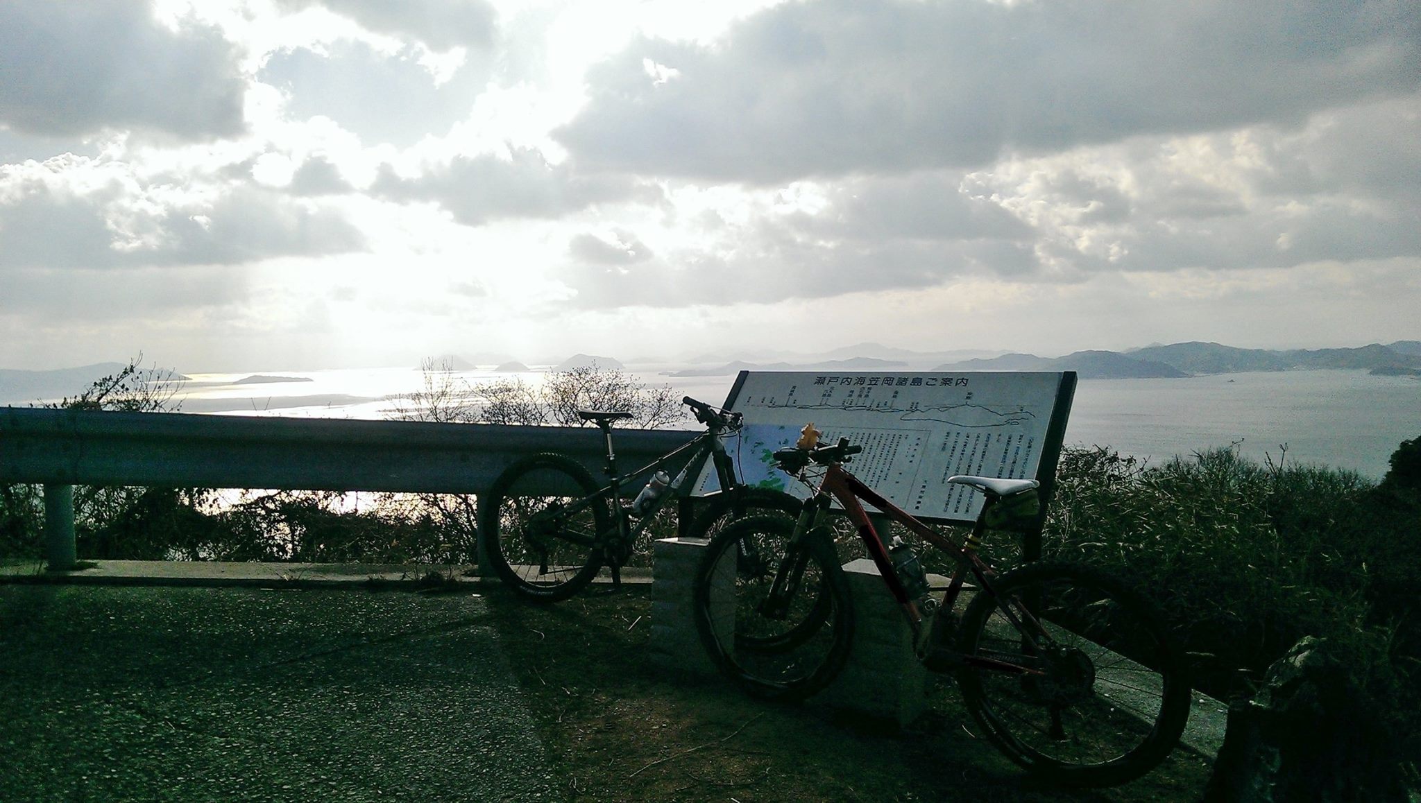 笠岡　干拓　山　トレイル　展望台　MTB　マウンテンバイク　自転車　広島県福山市