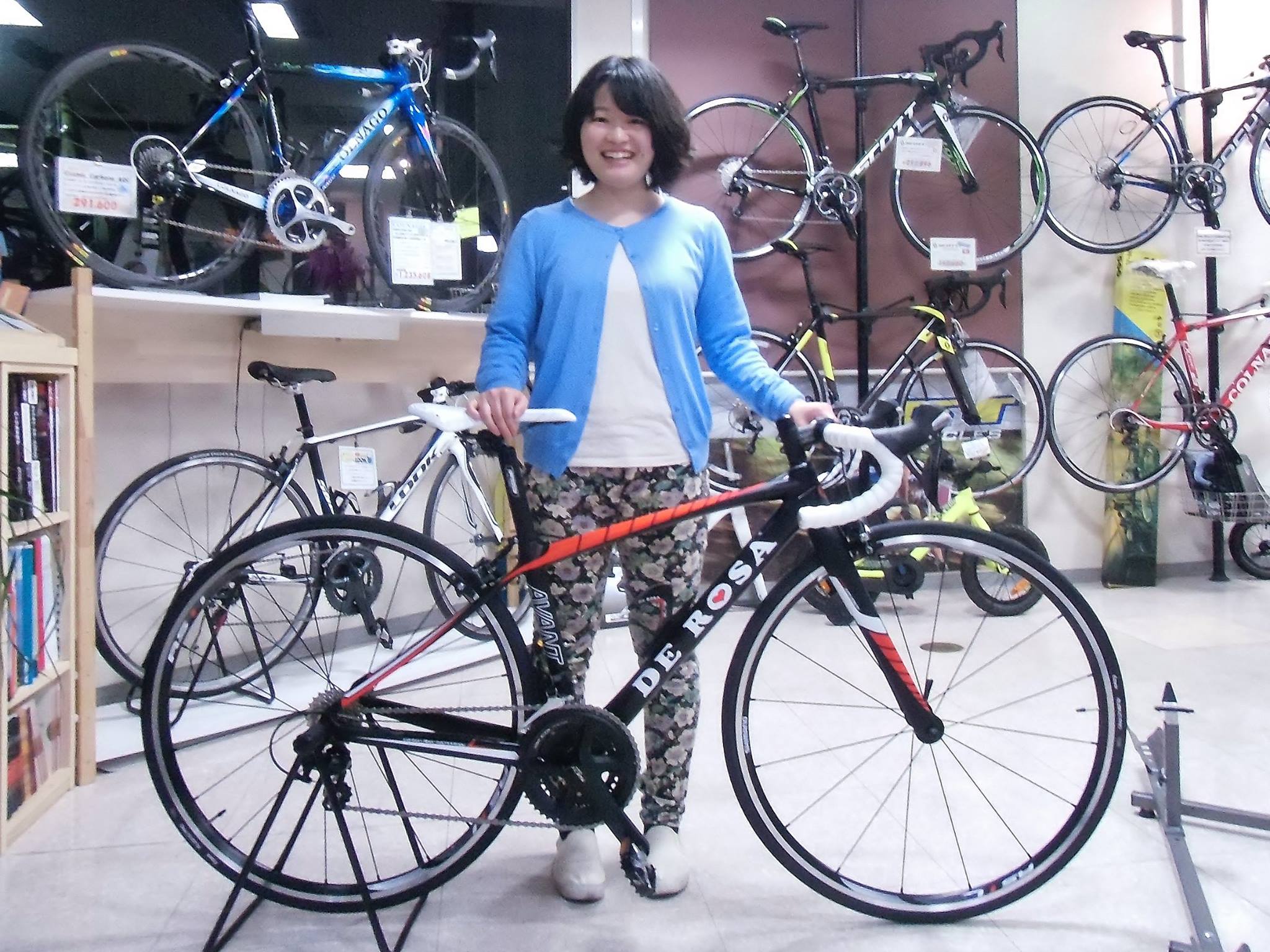 2015 DE ROSA  AVANT  デローザ　アヴァント　フルカーボンロードバイク　女性　レディース　イタリアメーカー　初心者　広島県福山市