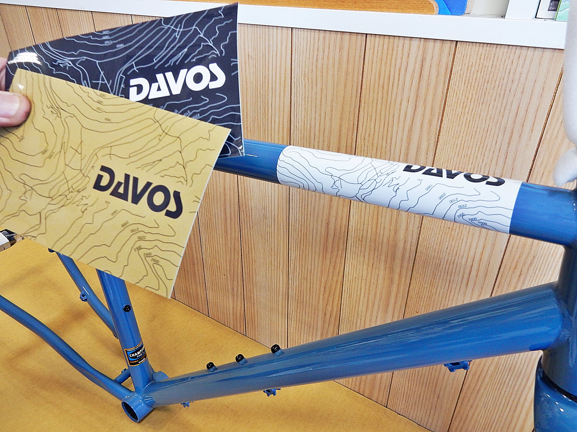 DAVOS davos　d-604 D-604 ダボス　ツーリングバイク　ネオランドナー　グラベルロード　クロモリフレーム　新色　モーニングヘイズブルー　サイクリング　広島県福山市　FINE fine ファイン